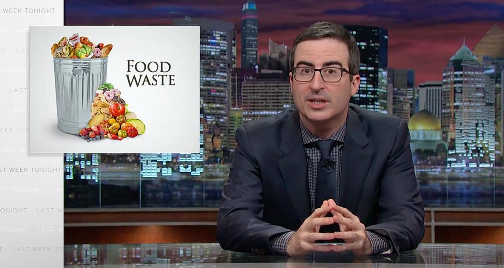 john oliver food waste