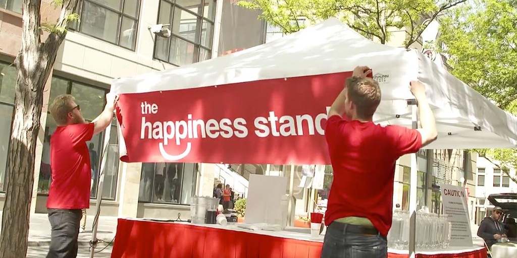 happiness stand